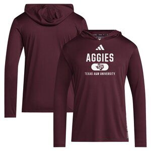 Adidas Men's Texas A&M Aggies Designed for Training Hoodie Maroon XLT
